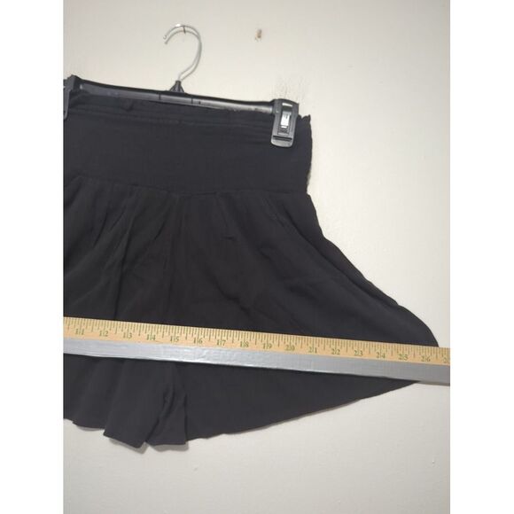 Aerie Womens Black Elastic Band Ruffle Mini Skirt Size Small - Picture 5 of 6